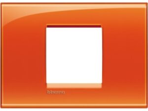 BTICINO LivingLight-Afdekpl. rechth breed 2 mod oranje