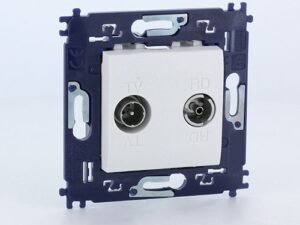 BTICINO LivingLight Wit compleet stopc TV/FM