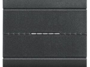 BTICINO LivingLight antraciet enkelp schak axiaal 10A 2 modules