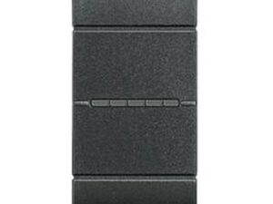 BTICINO LivingLight wisselsch axiaal 10A 1 module antraciet