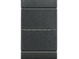 BTICINO LivingLight antraciet drukknop axiaal NO 10A 1 module