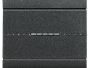 BTICINO LivingLight antraciet drukknop axiaal NO 10A 2 modules