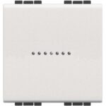 BTICINO LivingLight Wit enkelp schak axiaal 10A 2 modules