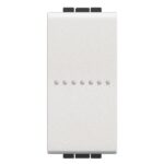 BTICINO LivingLight Wit drukknop axiaal NO 10A 1 module