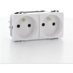 BTICINO LivingLight Wit dubbel voorbek stopct 16A 250V