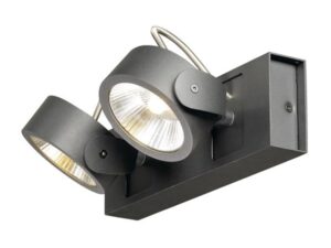 SLV Belgium Kalu LED 2 zwart 2xLED 3000K 60°