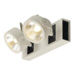 SLV Belgium Kalu LED 2 zwart/wit 2xLED 3000K 60°