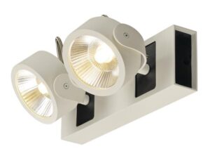 SLV Belgium Kalu LED 2 zwart/wit 2xLED 3000K 60°