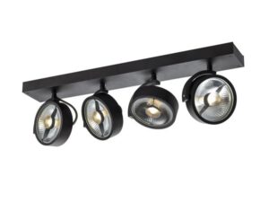 SLV Belgium Kalu CW quad QPAR111 zwart 4x75W