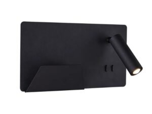 SLV Belgium Somnila spot LED 3000K zwart links USB