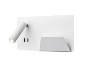 SLV Belgium Somnila spot LED 3000K wit rechts USB