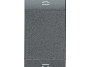 BTICINO LivingLight dubbele drukknop rolluikbed 1 mod antraciet