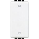 BTICINO LivingLight Wit dubbele drukknop rolluikbed 1 mod