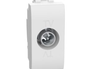 BTICINO LivingLight Wit BTICINO Living Light enkelvoudige contactdoos TV doorvoer 1 module