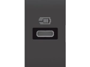 BTICINO LivingLight antraciet ctdoos usb type C 15W 1 mod