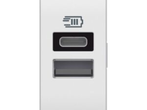 BTICINO LivingLight Wit 2xusb ctdoos typeA+C 15W 1 mod