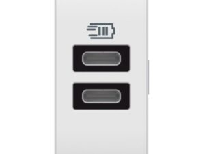 BTICINO LivingLight Wit 2xusb ctdoos type C 15W 1 mod
