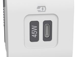 BTICINO LivingLight usb lader Power Del 45W 2 modules wit