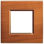 BTICINO LivingLight amerikaanse kers Rechthoekige afdekplaat 2 modules