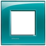 BTICINO LivingLight groen Rechthoekige afdekplaat 2 modules