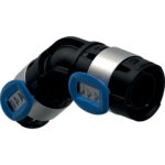 Geberit FlowFit bocht 45 graden D25 persfitting voor drinkwater en sanitair