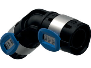 Geberit FlowFit bocht 45 graden D25 persfitting voor drinkwater en sanitair