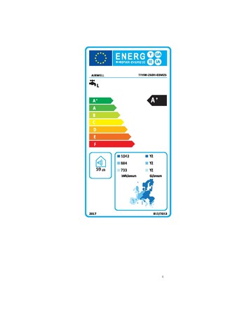260 Liter Airwell TFHW Eleo 260 warmtepompboiler monoblock inox Warmtepompboiler