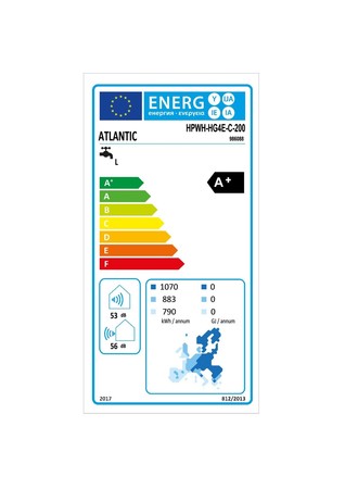 200 Liter Atlantic Explorer 4 warmtepompboiler warmtewisselaar zonnepaneel connected Warmtepompboiler