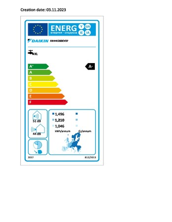 250 Liter Daikin Altherma M HW warmtepompboiler Warmtepompboiler