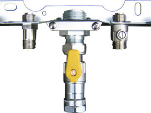 Bosch montageplaat gaswandketel aardgaskraan 3/4 afsluitkranen CV en sanitair