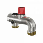 Watts Industries GSM veiligheidsgroep 4/4"MF met gebogen uitloop voor boiler opvuldebiet 5000L/h openingsdruk 7 bar