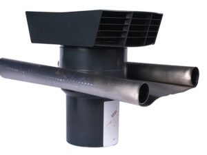 Ventilair KCTH-R125 kunststof dakkap rood  D 125 mm