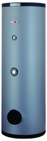 380 Liter Wolf SE-2 400 voorraadboiler vloermodel met warmtewisselaar zilvergrijs