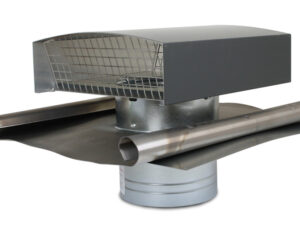 Ventilair MCTHR355 metalen dakkap rood D 355 mm