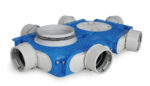 Vent-Axia TVG-90-180 instortverdeler 6 x  D 90 mm  en D 180 mm H 80 mm