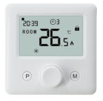 Cube bedrade klokthermostaat 7 dagen programmeerbaar witte achtergrondverlichting verwarmingsen koelmodus