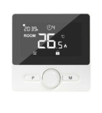Cube bedrade klokthermostaat 7 dagen programmeerbaar witte achtergrondverlichting zwart display verwarmingsen koelmodus