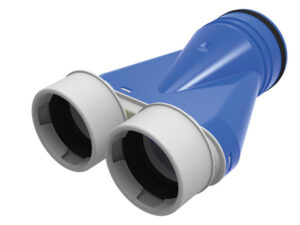 Vent-Axia VOS125 290 verloop  D 125 mm 2 x  D 90 mm zonder ventiel