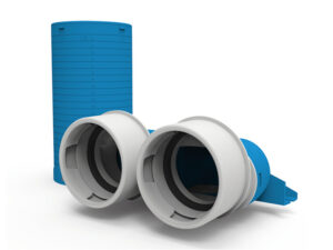 Vent-Axia VVCH250-290 ventielcollector 2x  D 90 mm D 125 mm 90° + huls