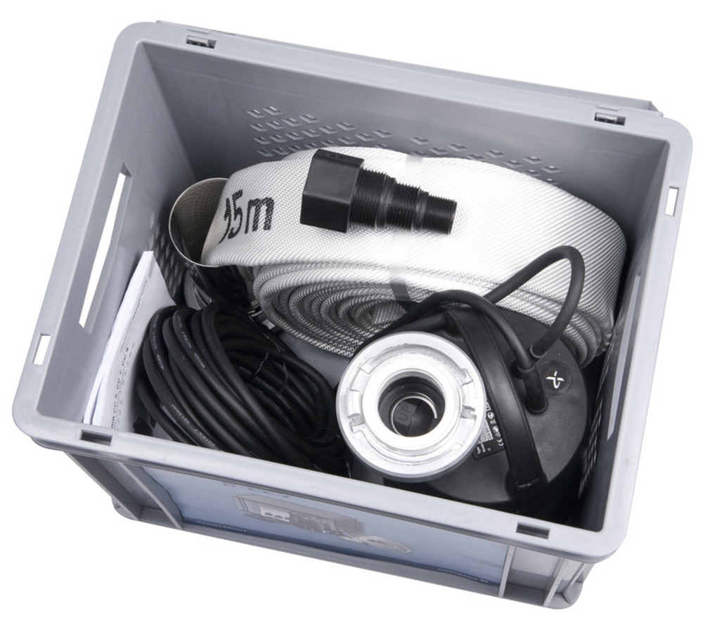 Grundfos Multibox B-CC7 voor het leegpompen van ondergelopen kelders, leegmaken van zwembaden en vijvers