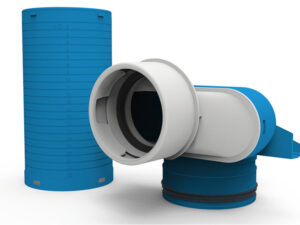 Vent-Axia VVCHL250-90 ventielcollector 1 x D 90 mm 125 mm 90° met huls lang