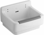Geberit 300 uitgietbak 61 x 46 cm wit met overloop