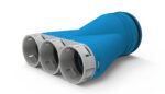 Vent-Axia VOS 125 69 verloop D 125 mm naar 3 x D 69 mm