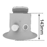 Bulex verticale uitgang D80/125