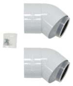 Bulex bocht 45° D80/125 2 stk