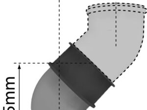 Bulex bocht 45° D80/125