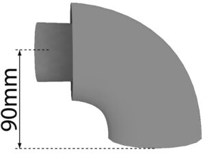 Bulex bocht 90° D 60/100