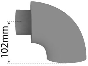 Bulex bocht 90° D 80/125