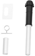 Bosch dakdoorvoer zwart D80/125 PP/metaal