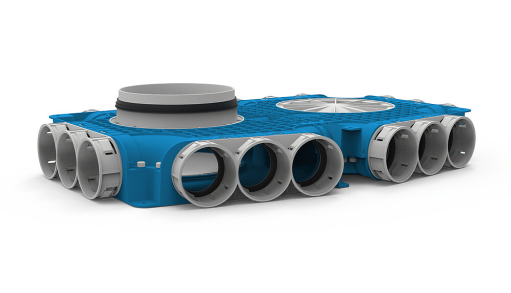 Vent-Axia VTVG 69 180 hoofdverdeelbox 18 x D 69 mm en D 180 mm